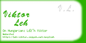 viktor leh business card